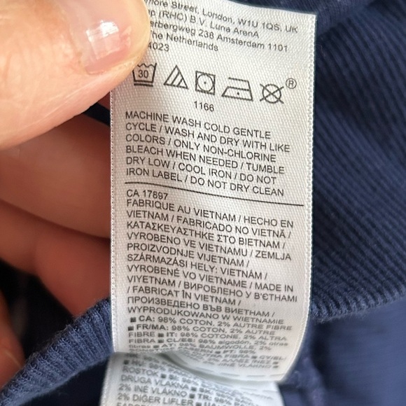 Athleta Sundown Sweatshirt Navy Blue Tie Dye Size XS - Picture 6 of 7